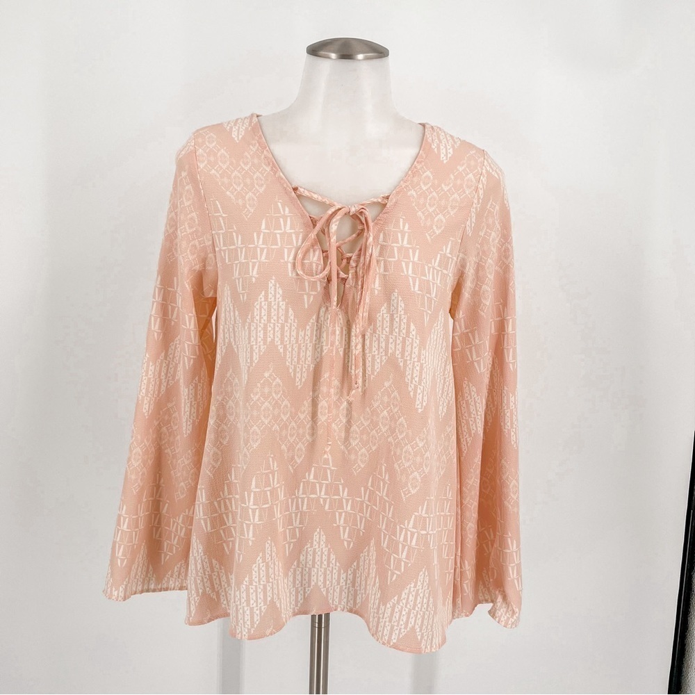 Ezra Peach colored blouse